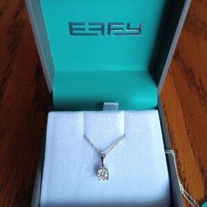 New Effy 1/10 ct. t.w. Lab Grown Diamond Pendant Necklace in Sterling Silver